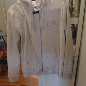 Pink Zip-Up Hoodie